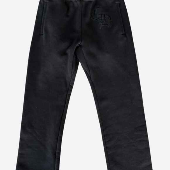 Chrome Hearts Black CH Logo Embroidered Sweatpants - Picture 1 of 7